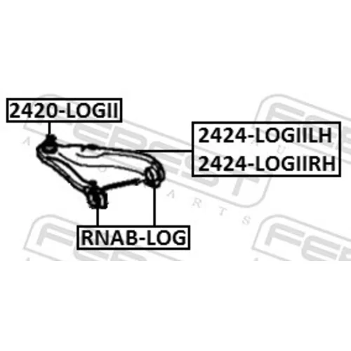 Rameno zavesenia kolies FEBEST 2424-LOGIILH - obr. 1