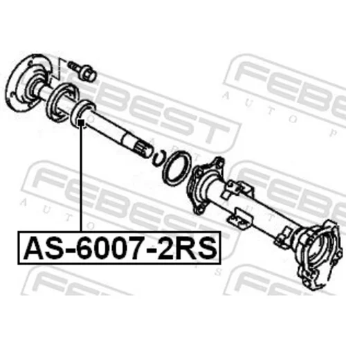 Ložisko FEBEST AS-6007-2RS - obr. 1