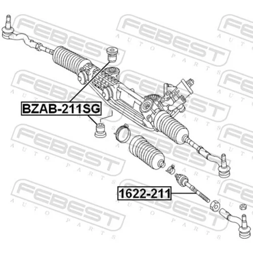 Uloženie prevodovky riadenia FEBEST BZAB-211SG - obr. 1