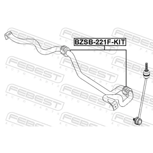 Opravná sada uloženia stabilizátora BZSB-221F-KIT /FEBEST/ - obr. 1