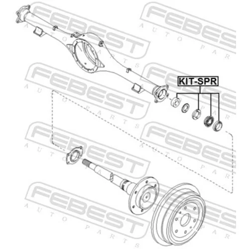 Ložisko hnacieho hriadeľa FEBEST KIT-SPR - obr. 1