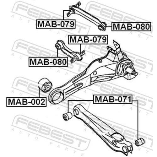 Uloženie riadenia MAB-071 /FEBEST/ - obr. 1