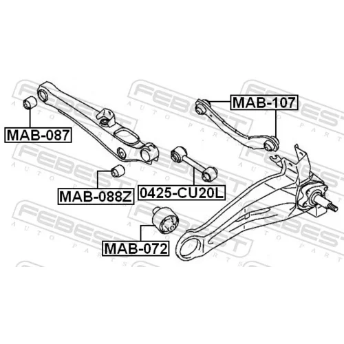 Uloženie riadenia FEBEST MAB-107 - obr. 1