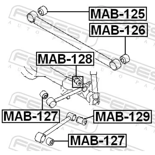 Uloženie riadenia FEBEST MAB-128 - obr. 1