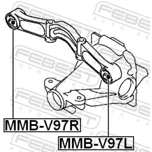 Uloženie, diferenciál FEBEST MMB-V97R - obr. 1