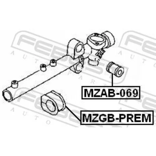 Uloženie prevodovky riadenia FEBEST MZAB-069 - obr. 1