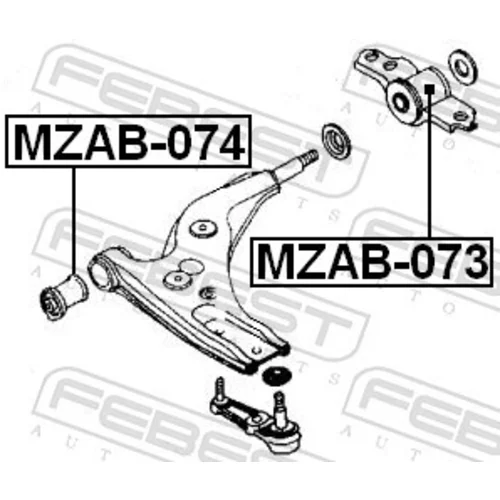 Uloženie riadenia FEBEST MZAB-073 - obr. 1