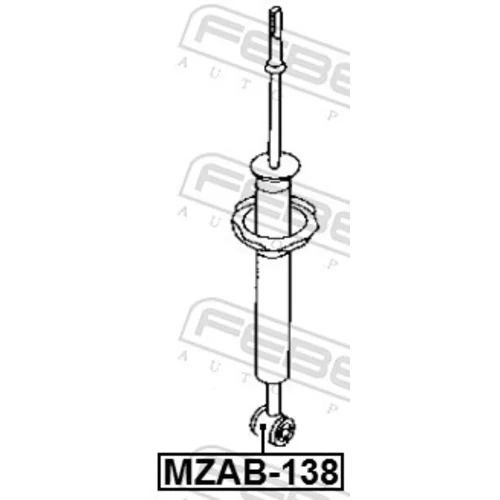 Puzdro, tlmič FEBEST MZAB-138 - obr. 1