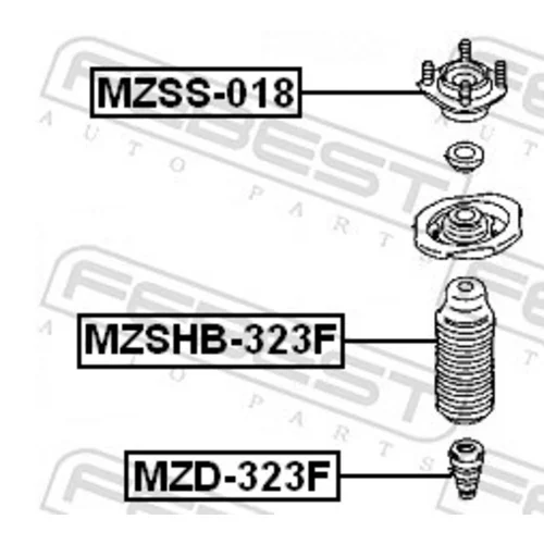 Doraz odpruženia FEBEST MZD-323F - obr. 1