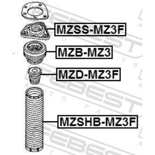 Doraz odpruženia MZD-MZ3F /FEBEST/ - obr. 1