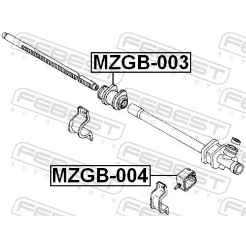 Uloženie prevodovky riadenia FEBEST MZGB-003 - obr. 1