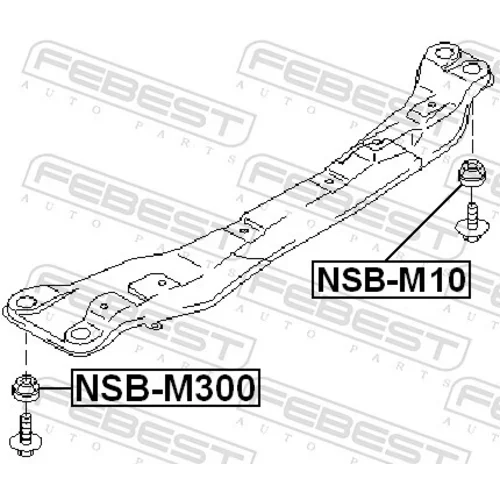 Uloženie tela nápravy FEBEST NSB-M300 - obr. 1