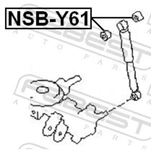 Vymedzovacia trubka pre tlmič pérovania FEBEST NSB-Y61 - obr. 1