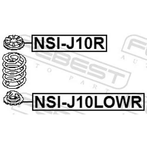 Tanier pružiny FEBEST NSI-J10LOWR - obr. 1