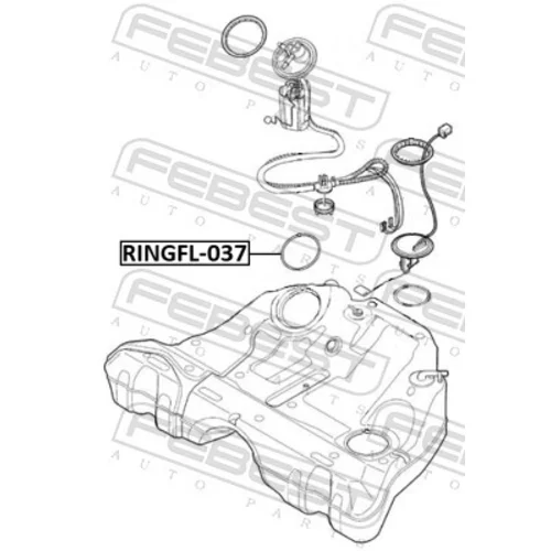 Tesnenie, Snímač hladiny paliva FEBEST RINGFL-037 - obr. 1