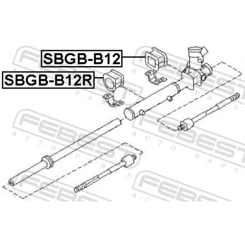 Uloženie prevodovky riadenia FEBEST SBGB-B12R - obr. 1