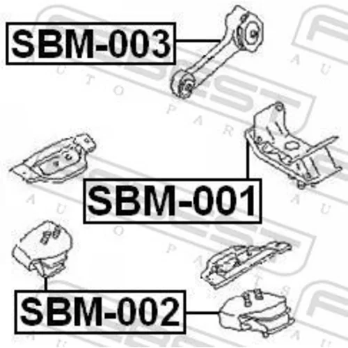 Uloženie motora FEBEST SBM-003 - obr. 1