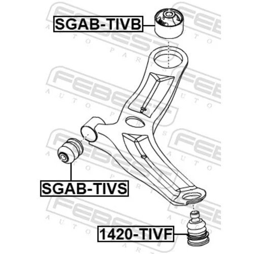 Uloženie riadenia FEBEST SGAB-TIVB - obr. 1