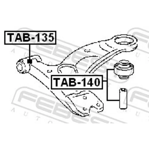 Uloženie riadenia FEBEST TAB-140 - obr. 1