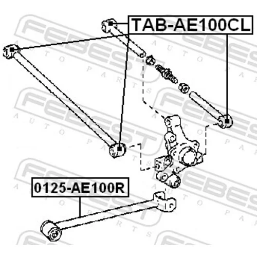 Uloženie riadenia TAB-AE100CL /FEBEST/ - obr. 1