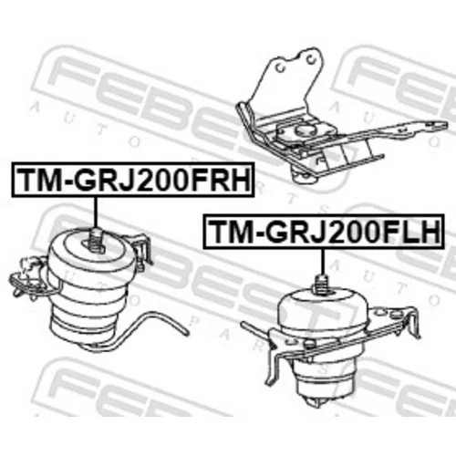 Uloženie motora FEBEST TM-GRJ200FRH - obr. 1