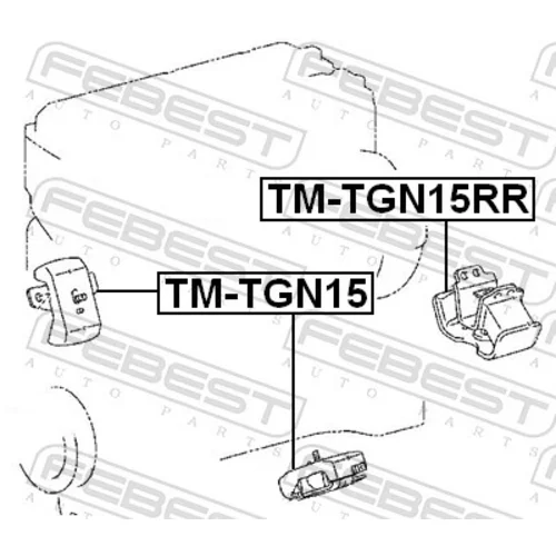 Uloženie motora FEBEST TM-TGN15 - obr. 1