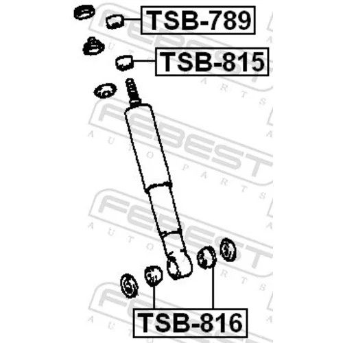 Vymedzovacia trubka pre tlmič pérovania FEBEST TSB-816 - obr. 1