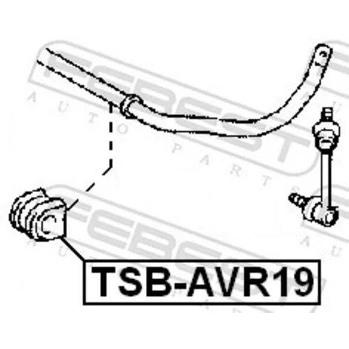 Uloženie priečneho stabilizátora FEBEST TSB-AVR19 - obr. 1