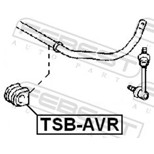 Uloženie priečneho stabilizátora FEBEST TSB-AVR - obr. 1