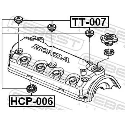 Puzdro veka hlavy valcov FEBEST TT-007 - obr. 1