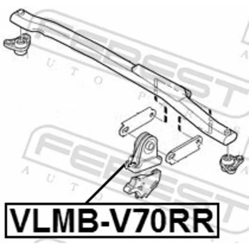 Uloženie motora VLMB-V70RR /FEBEST/ - obr. 1