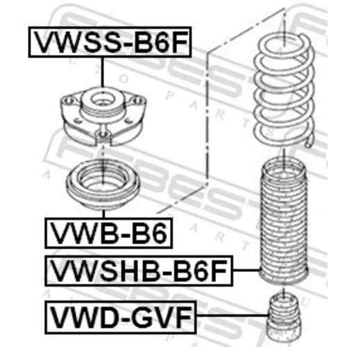 Doraz odpruženia FEBEST VWD-GVF - obr. 1