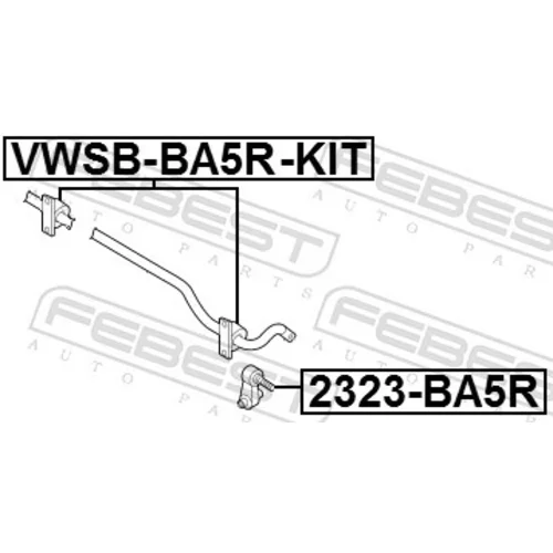 Opravná sada uloženia stabilizátora VWSB-BA5R-KIT /FEBEST/ - obr. 1