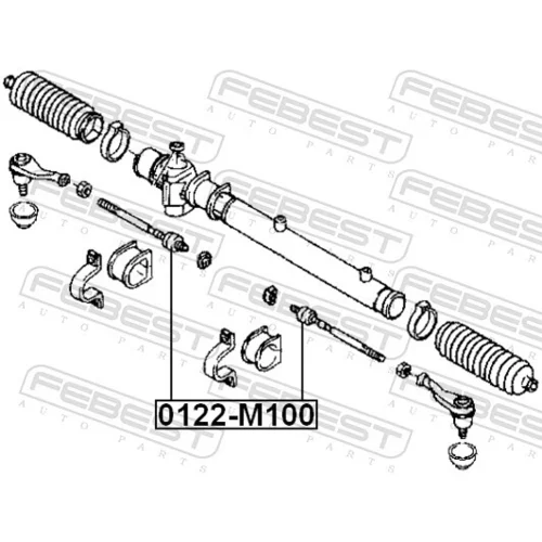 Axiálny čap tiahla riadenia FEBEST 0122-M100 - obr. 1