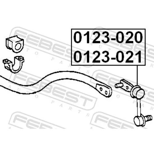 Tyč/Vzpera stabilizátora FEBEST 0123-020 - obr. 1