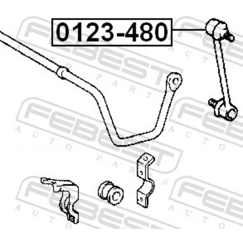 Tyč/Vzpera stabilizátora FEBEST 0123-480 - obr. 1