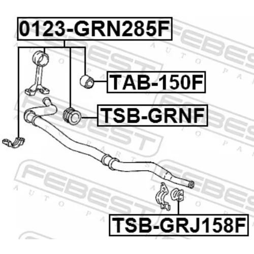 Tyč/Vzpera stabilizátora FEBEST 0123-GRN285F - obr. 1