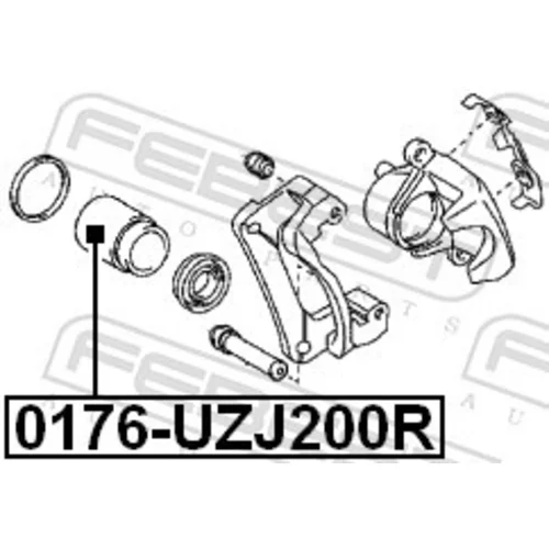 Piest brzdového strmeňa FEBEST 0176-UZJ200R - obr. 1