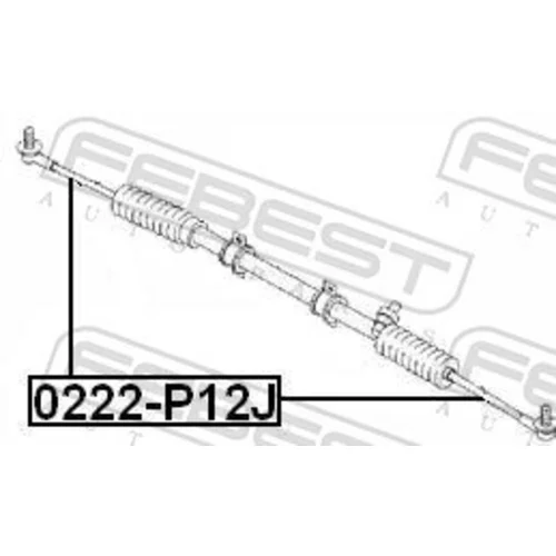 Axiálny čap tiahla riadenia FEBEST 0222-P12J - obr. 1