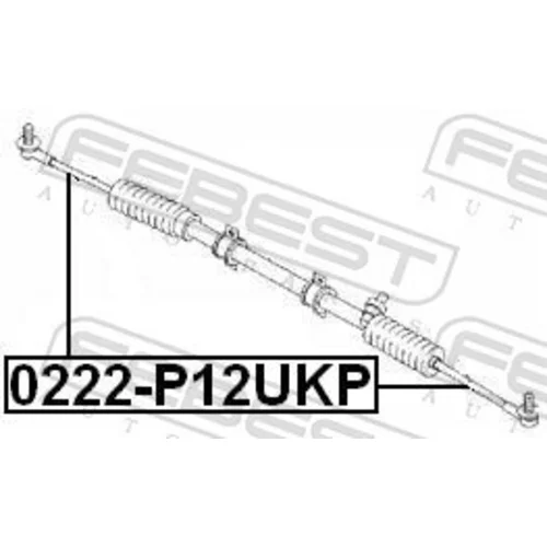 Axiálny čap tiahla riadenia FEBEST 0222-P12UKP - obr. 1