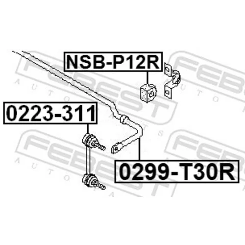 Tyč/Vzpera stabilizátora 0223-311 /FEBEST/ - obr. 1