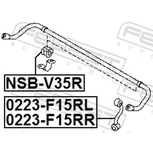 Tyč/Vzpera stabilizátora FEBEST 0223-F15RL - obr. 1