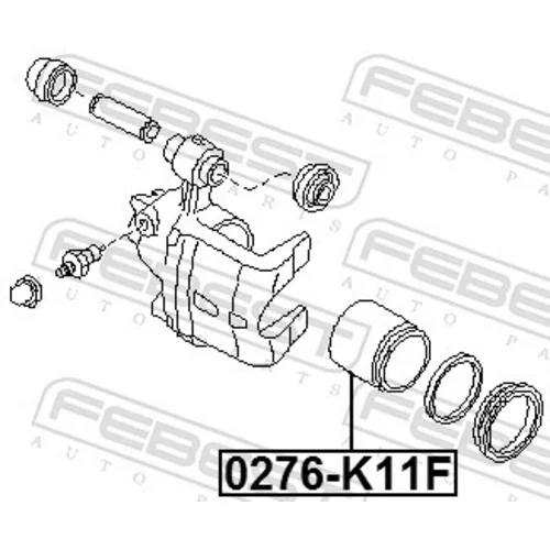 Piest brzdového strmeňa FEBEST 0276-K11F - obr. 1