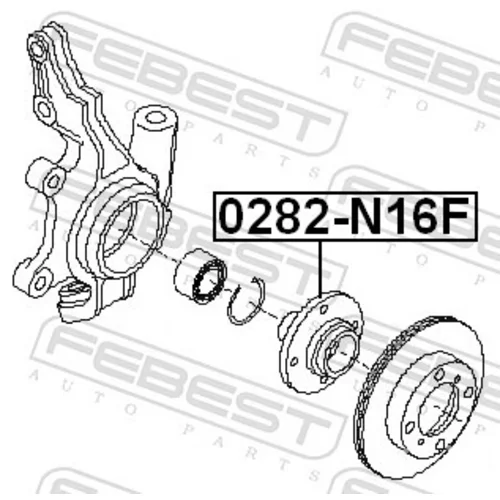 Náboj kolesa 0282-N16F /FEBEST/ - obr. 1