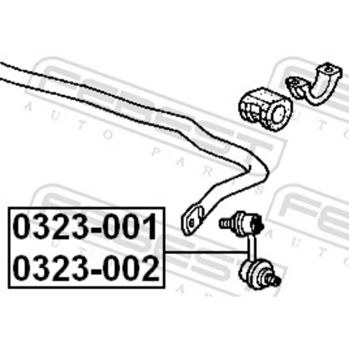 Tyč/Vzpera stabilizátora FEBEST 0323-002 - obr. 1