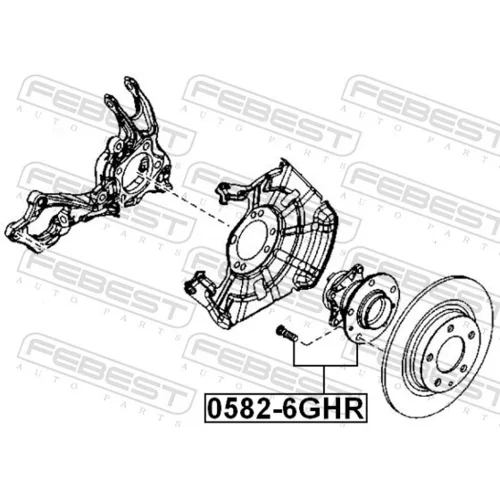 Náboj kolesa 0582-6GHR /FEBEST/ - obr. 1