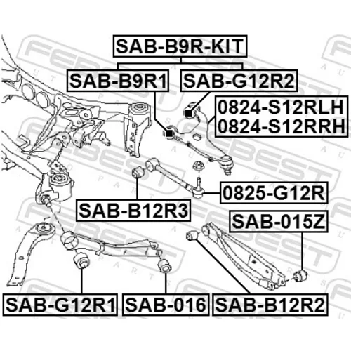 Rameno zavesenia kolies FEBEST 0824-S12RLH - obr. 1