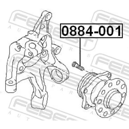 Čap kolesa FEBEST 0884-001 - obr. 1