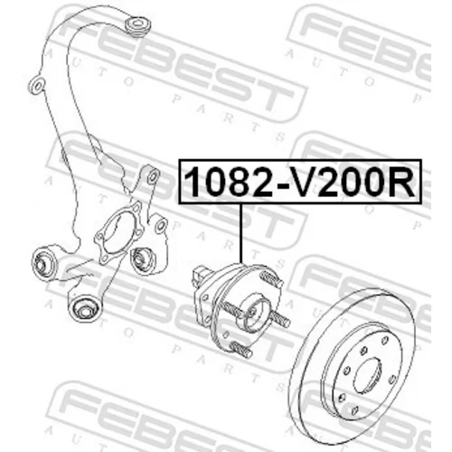 Náboj kolesa FEBEST 1082-V200R - obr. 1