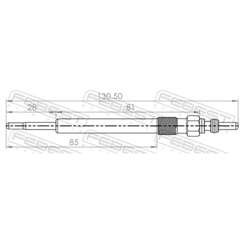 Žeraviaca sviečka 17642-002 /FEBEST/ - obr. 1